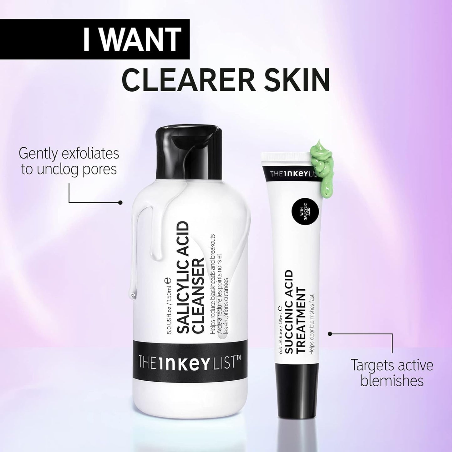 The INKEY List Salicylic Acid Cleanser, Face Wash for Acne, Blackheads, Oily Skin and Breakouts, Safe for All Skin Types, 5.0 fl oz